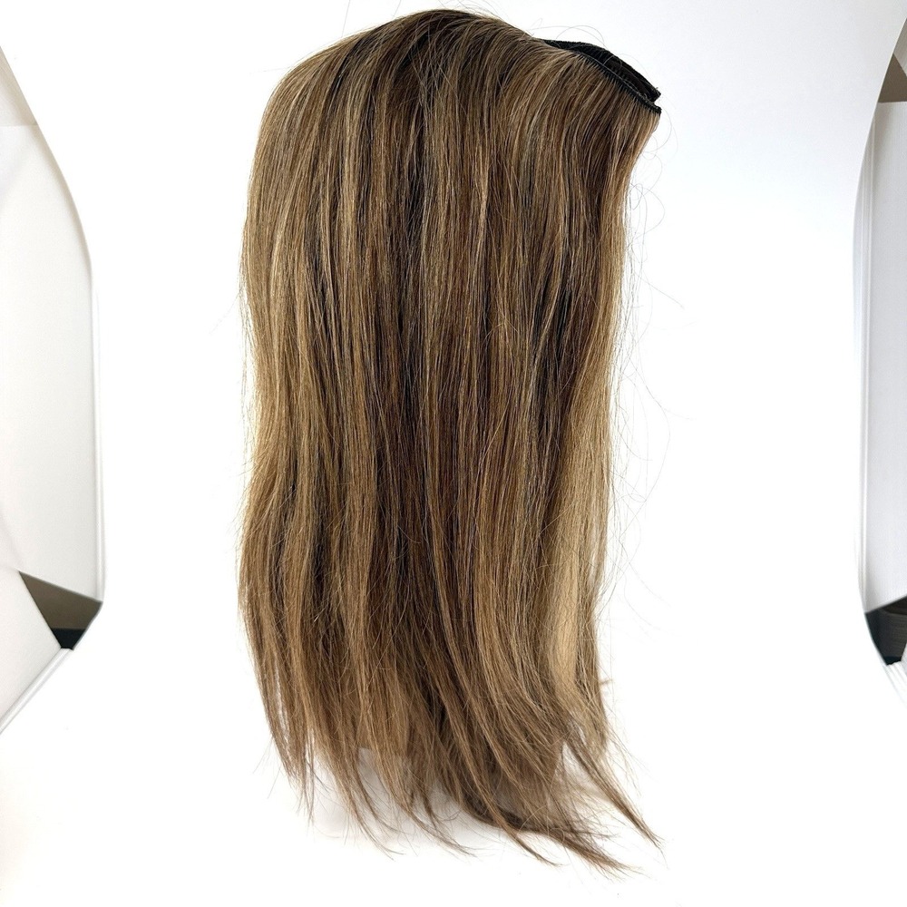 Glam Seamless U-Part Wig Chocolate Brown / Butter Blonde 16" 100% Human Hair NEW